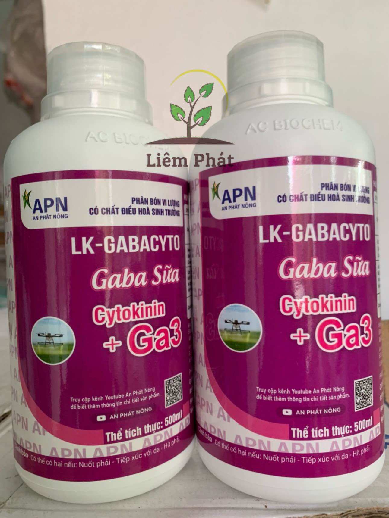 Gaba sữa chai 500ml của An phát nông
