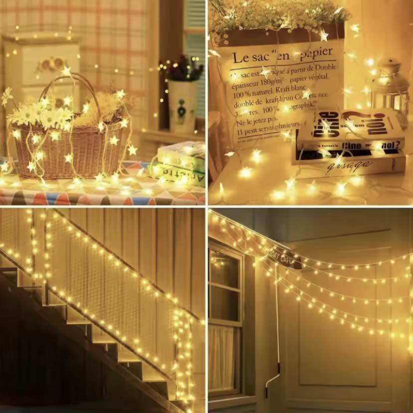 Dây đèn ngủ ngôi sao decor lung linh
