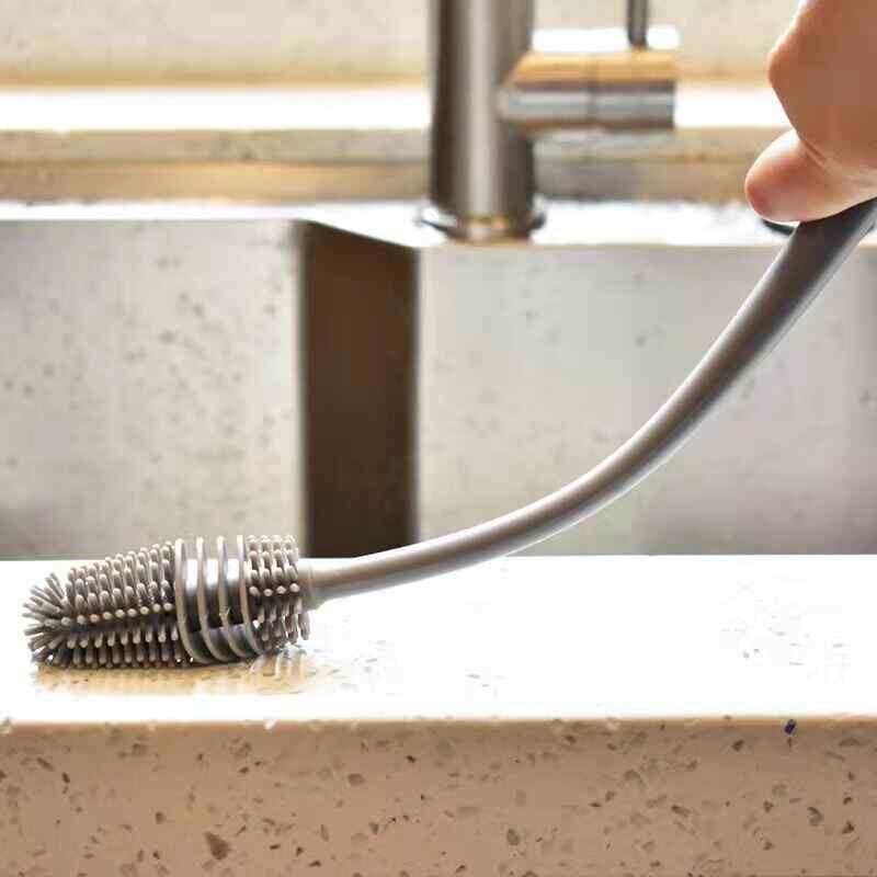 [HCM] CỌ RỬA VỆ SINH LY CỐC, BÌNH SỮA SILICON CÁN DÀI