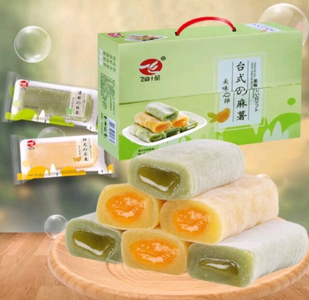 Bánh mochi Đài Loan vị hoa quả siêu ngon, siêu mềm hộp 800g