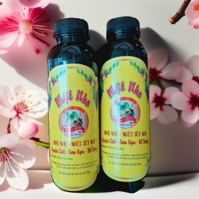 Combo 2 chai mật nho Phan Rang nguyên chất chai nhựa 500ml_đặc sản làng nho Thái An Ninh Thuận