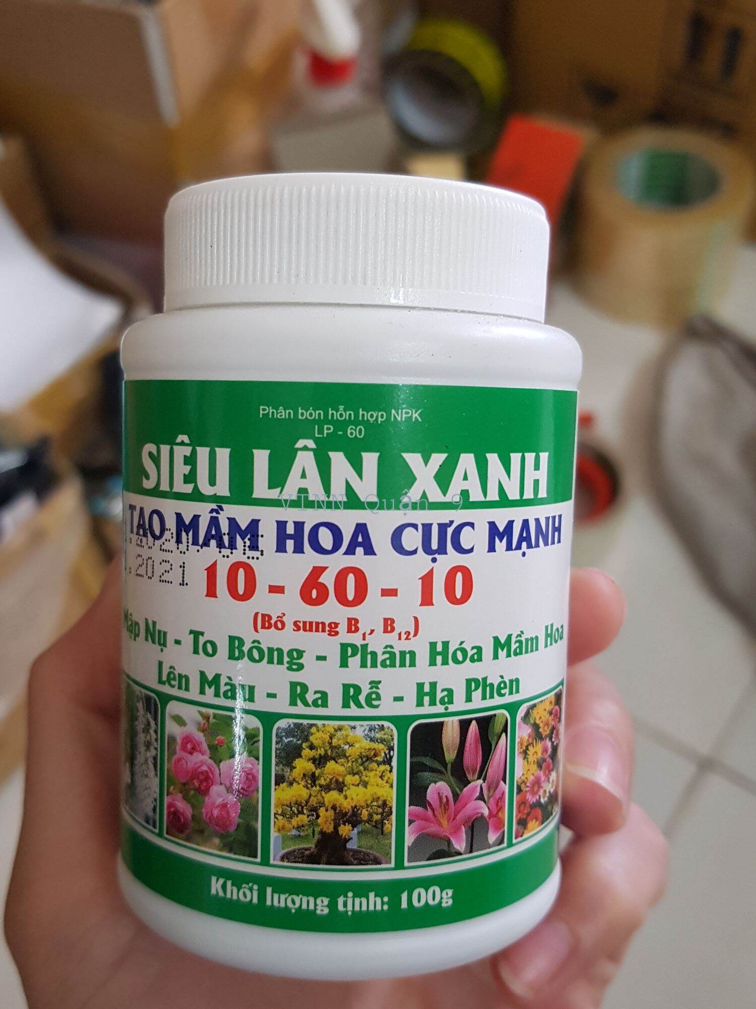 Phân bón siêu lân xanh 10.60.10