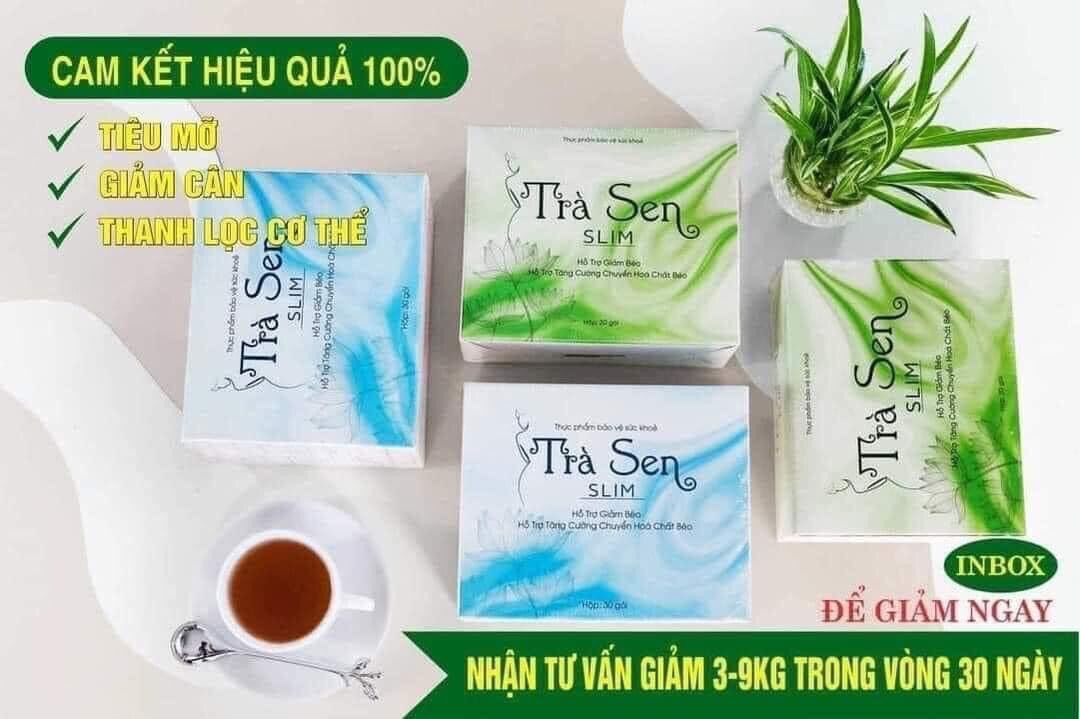 Trà sen slim giảm cân 30 gói