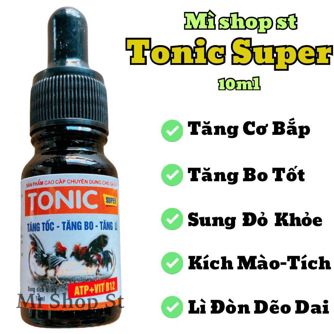Tăng lực gà đá, gà nòi 10ml dạng nhỏ tiện lợi, Tonic super ATP và b12