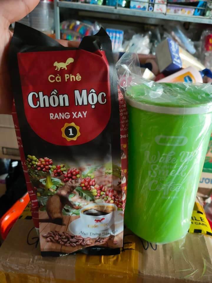 1 gói cafe bảo minh, chồn mộc, trọng tín trung nguyên 500g