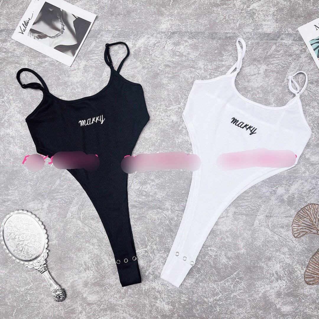 Áo 2 Dây Bodysuit Khoét Eo