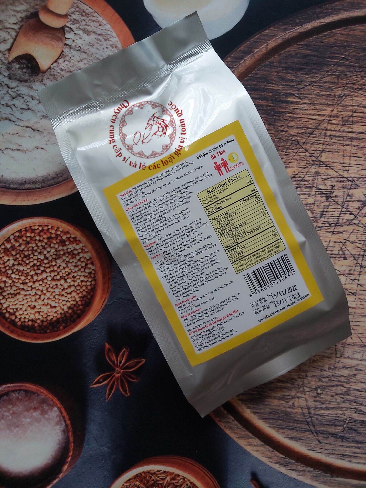 Bột cà ri Bà Tám 500gr