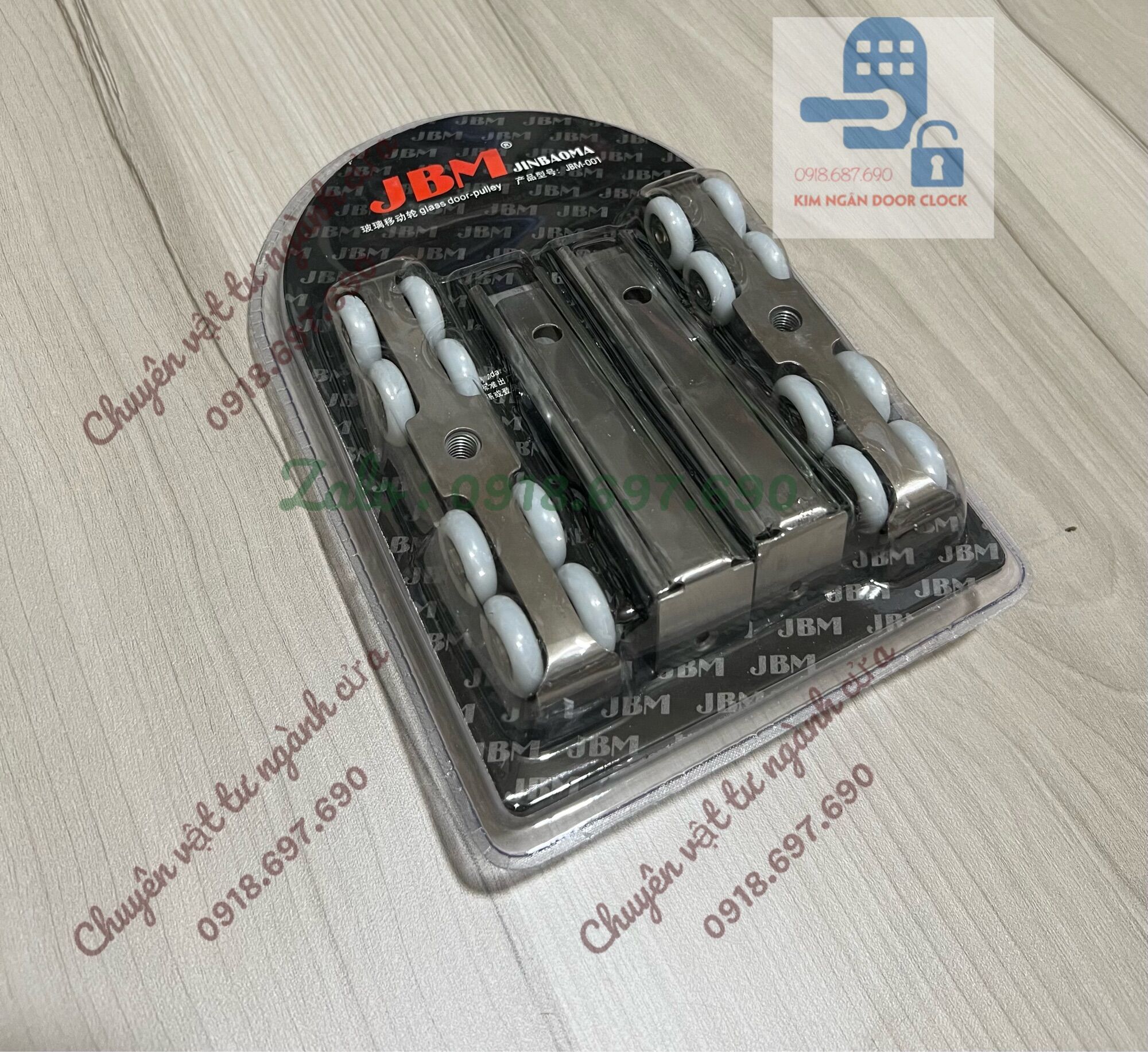 1 bộBánh xe lùa treo cửa nhôm 8 bánh siêu cao cấp