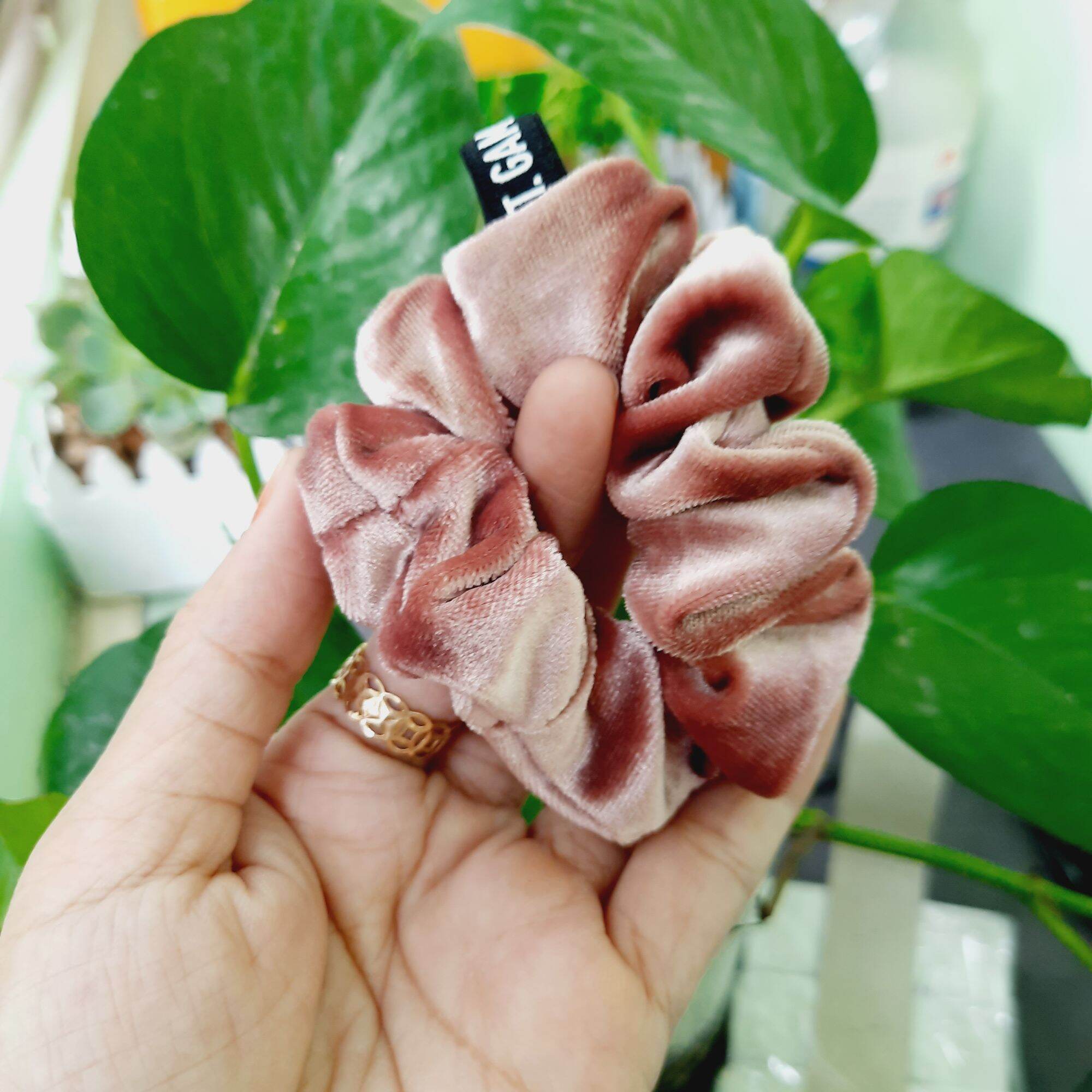 Dây cột tóc nhung nhiều màu (cở nhỏ 6-8cm)
