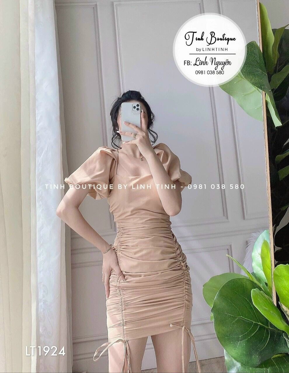 Đầm dự tiệc rút bên sang chảnh BG