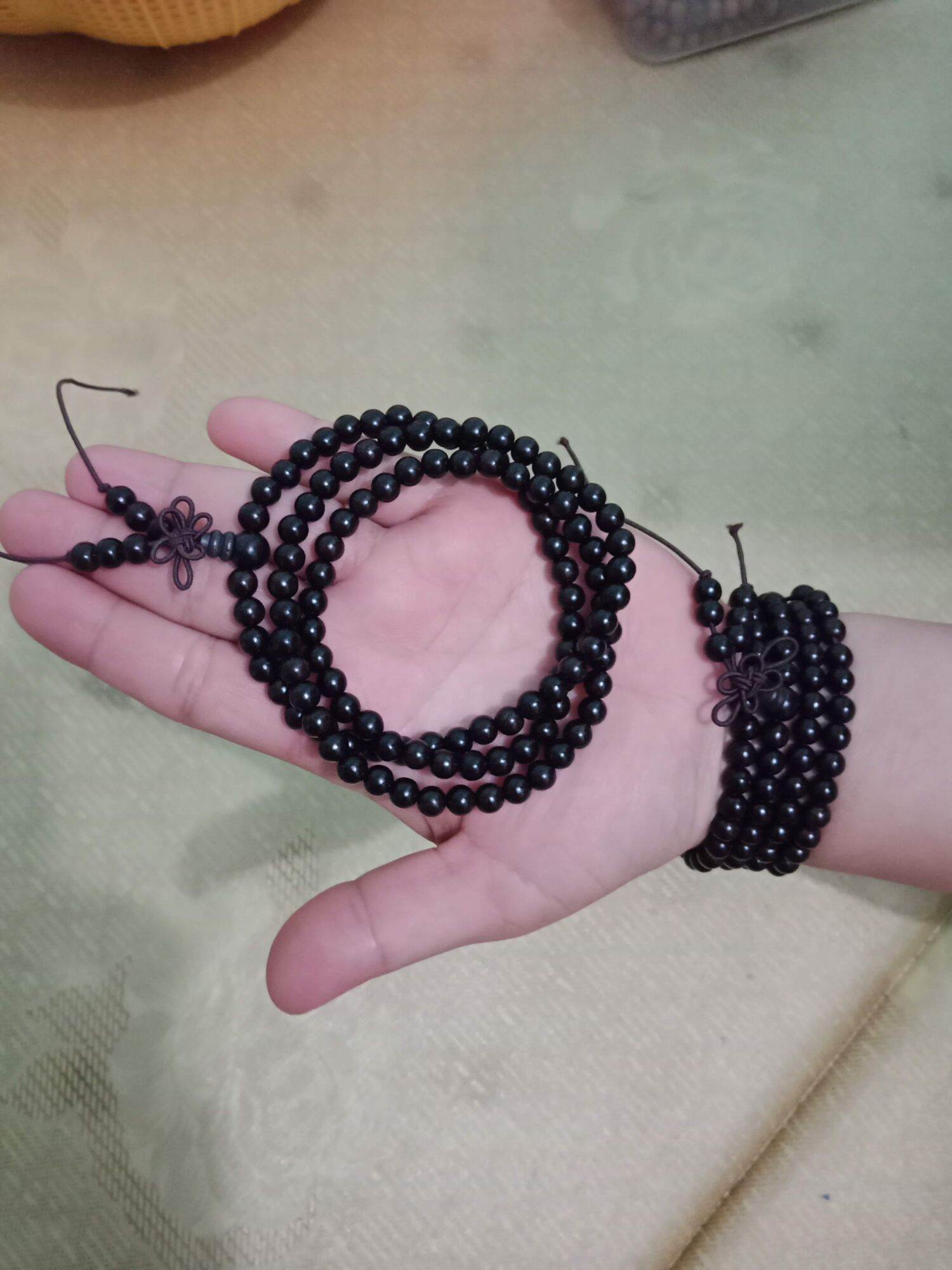 Tràng 108 hạt gỗ mun sừng