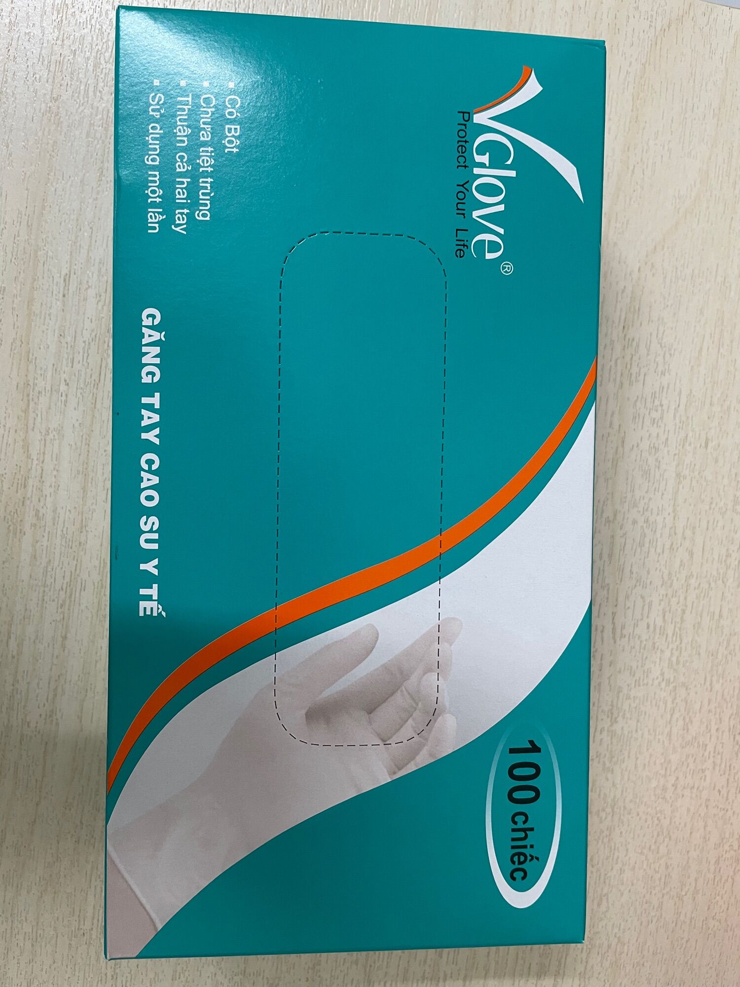Găng tay cao su y tế VGlovemua 5 hộp tặng 1 hộp
