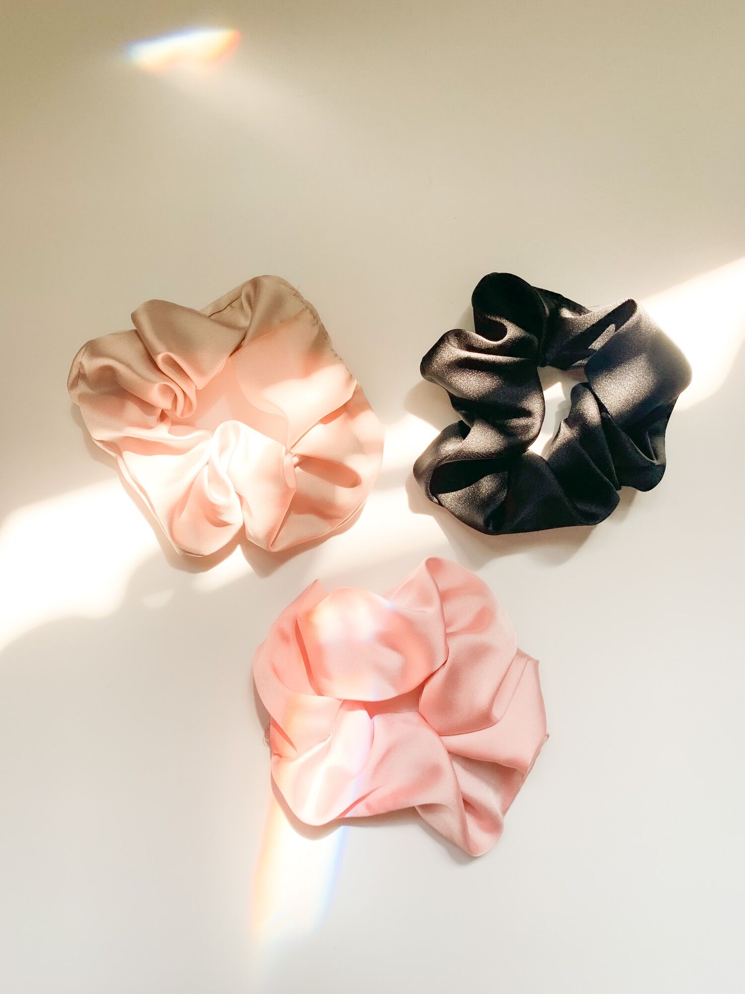 Cột tóc lụa crepe satin (có 5 màu)