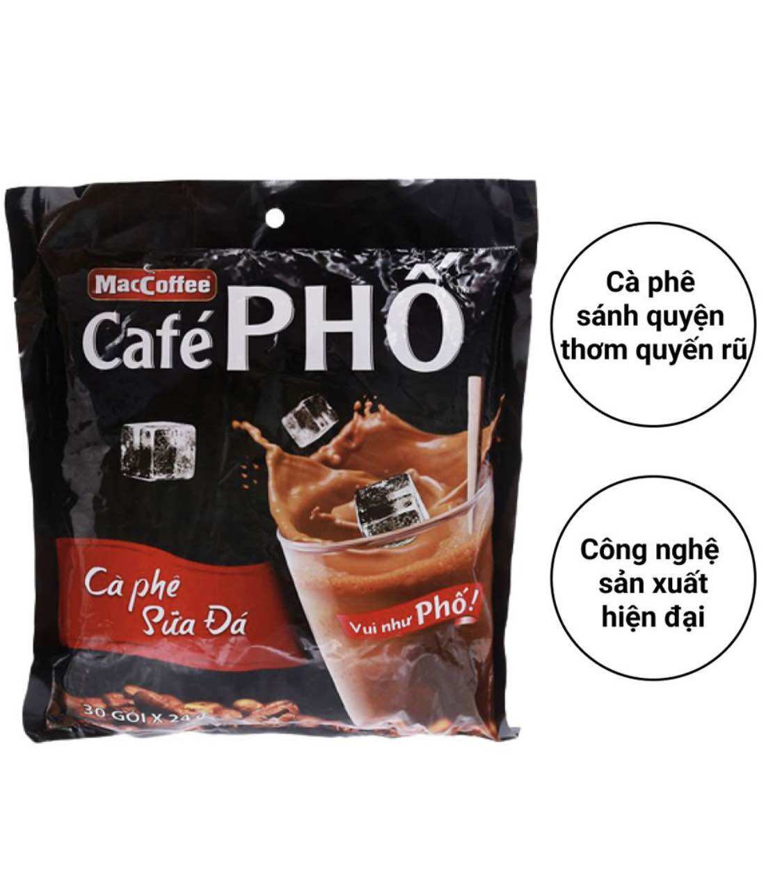 Cà phê phố cà phê sữa đá - Bịch 30 gói