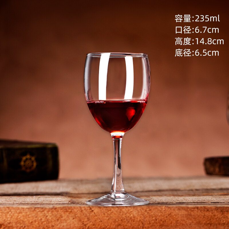 Bộ ly rượu vang đỏ ly thủy tinh phong cách châu âu ly chân cao ly rượu vang sáng tạo ly rượu 6 chiếc bộ ly rượu 2 chiếc dụng cụ rượu gia dụng
