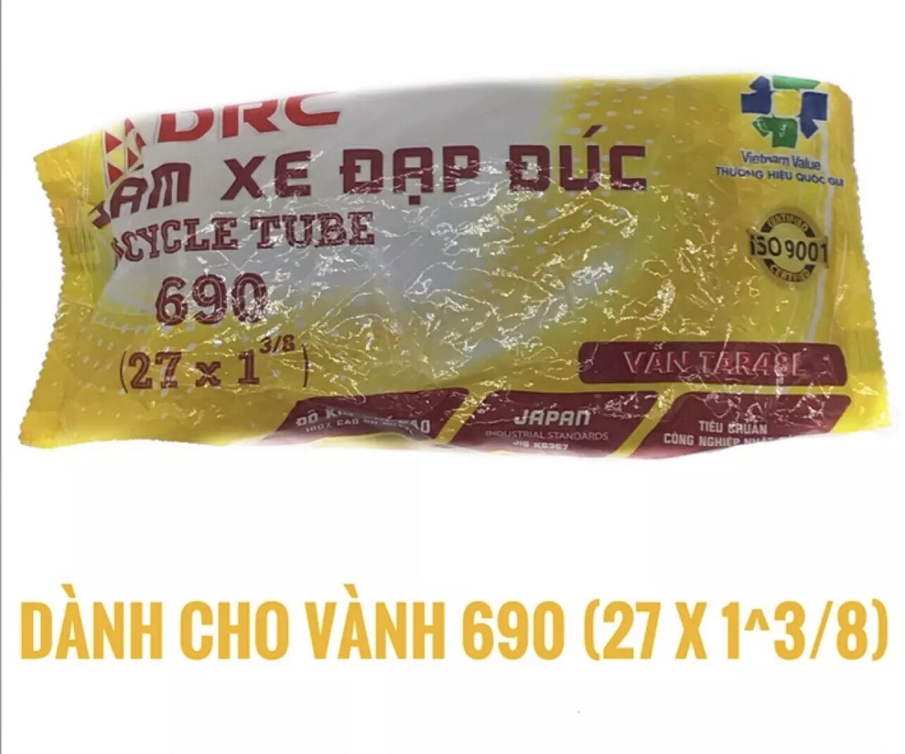 Săm ( Ruột) xe đạp 27x1 3/8 tức ruột 690