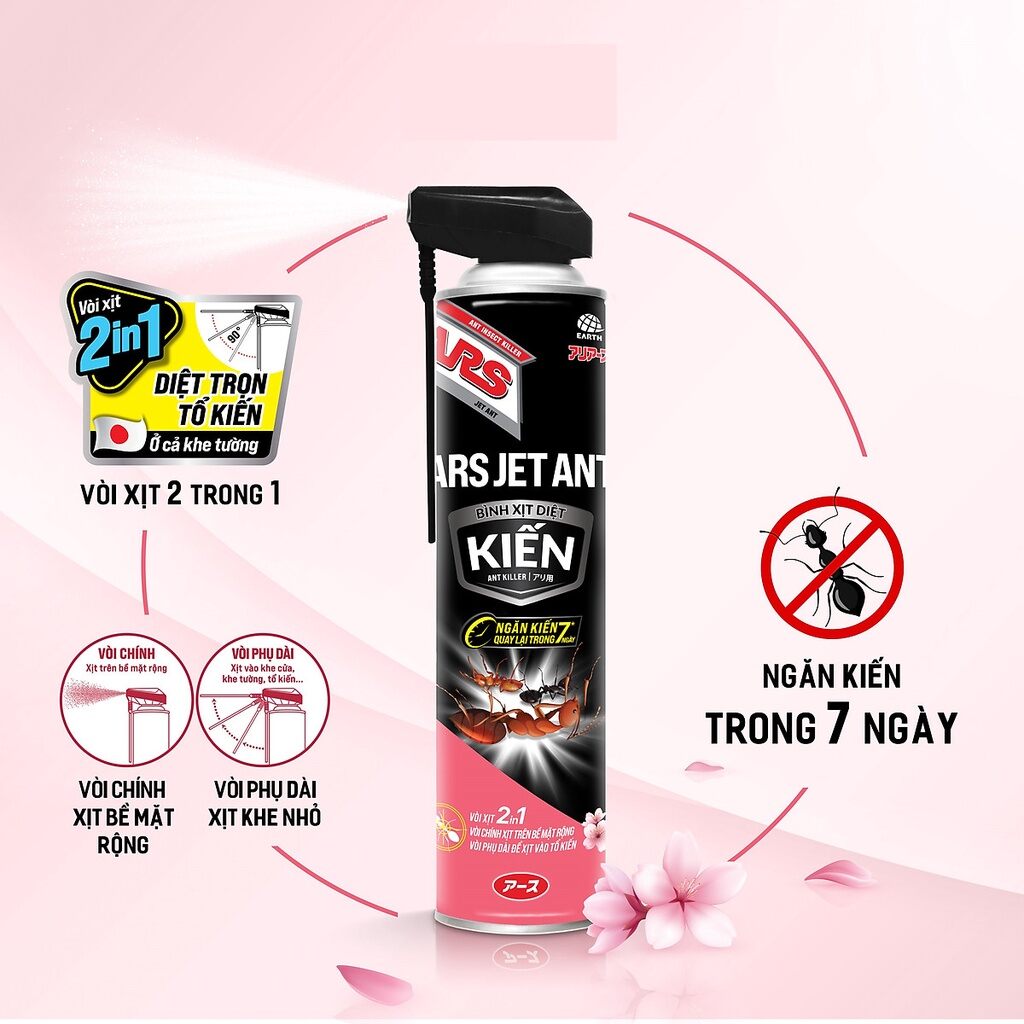 Xịt kiến ars jet ant 500ml