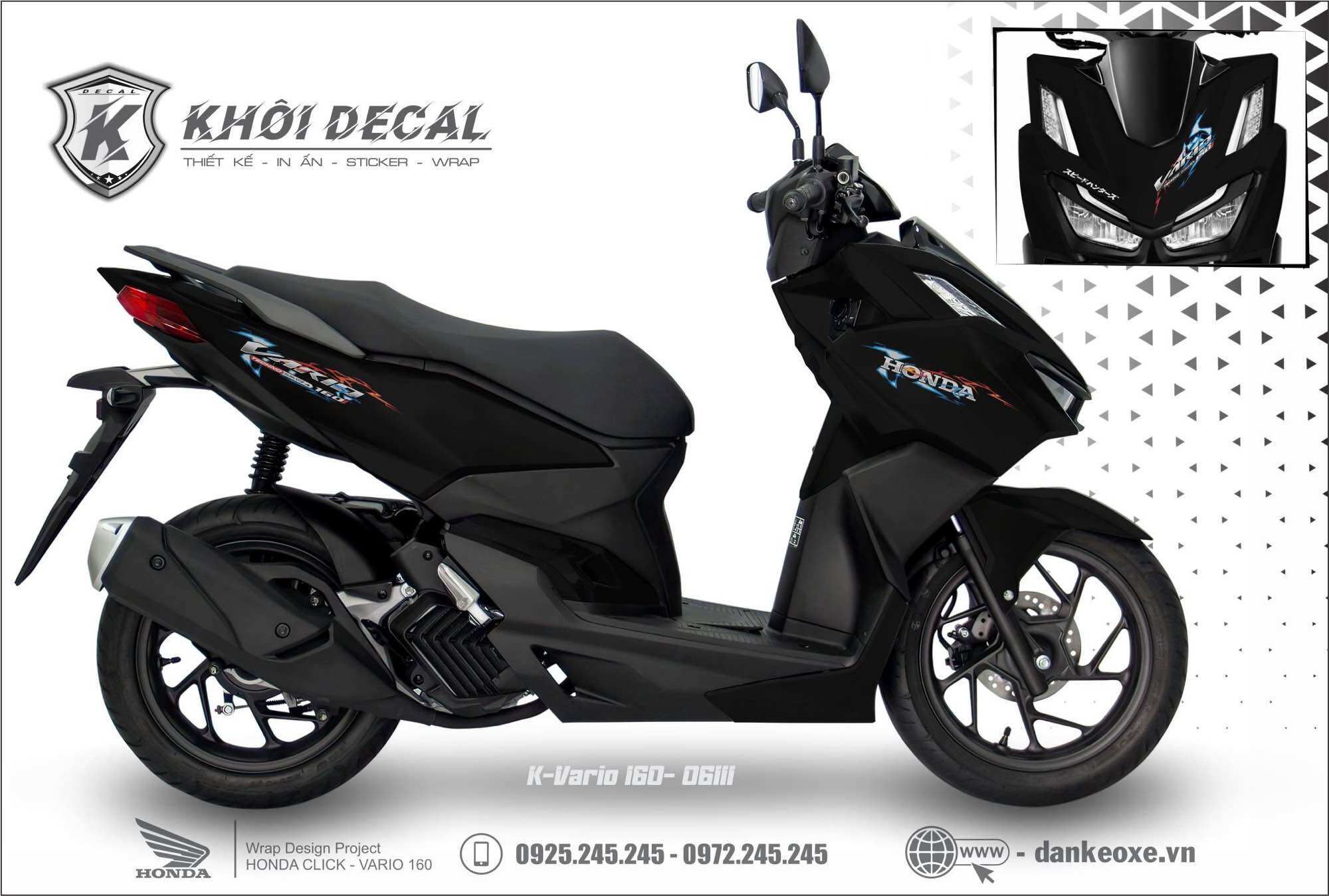 Tem Vario 160 decal cao cấp