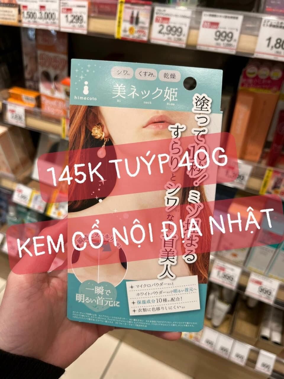 Kem dưỡng trắng cổ
