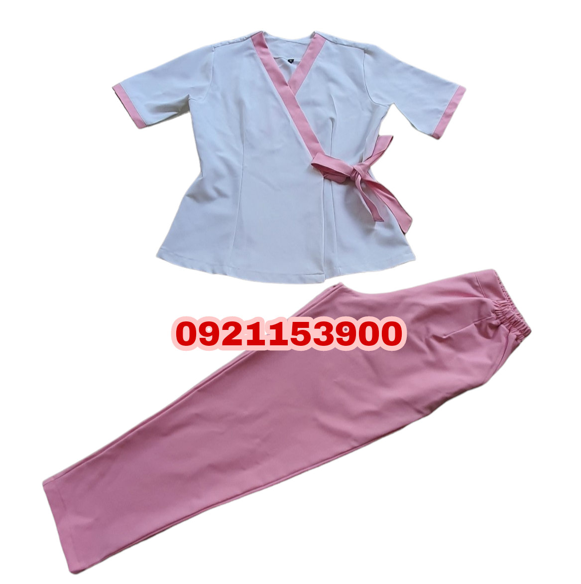 đồng phục spa màu hồng