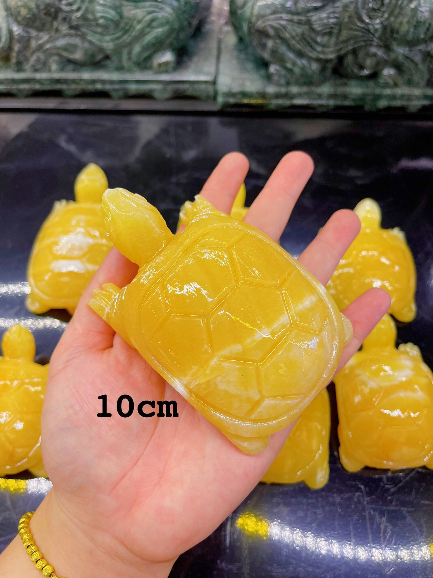 Tượng Rùa Mini Đá Ngọc Hoàng Long Phong Thuỷ