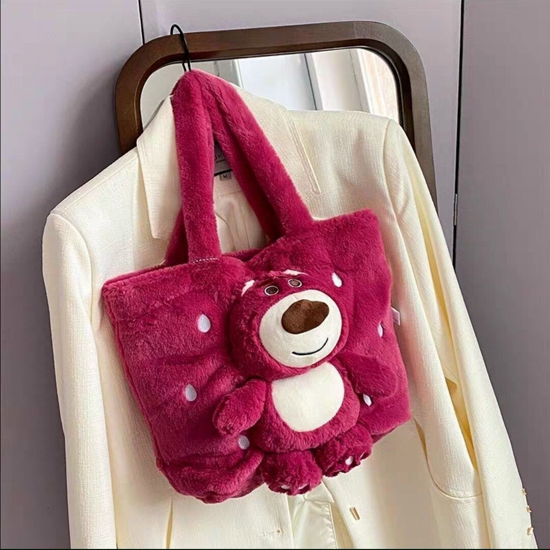 TÚI ĐEO CHÉO GẤU DÂU LOTSO