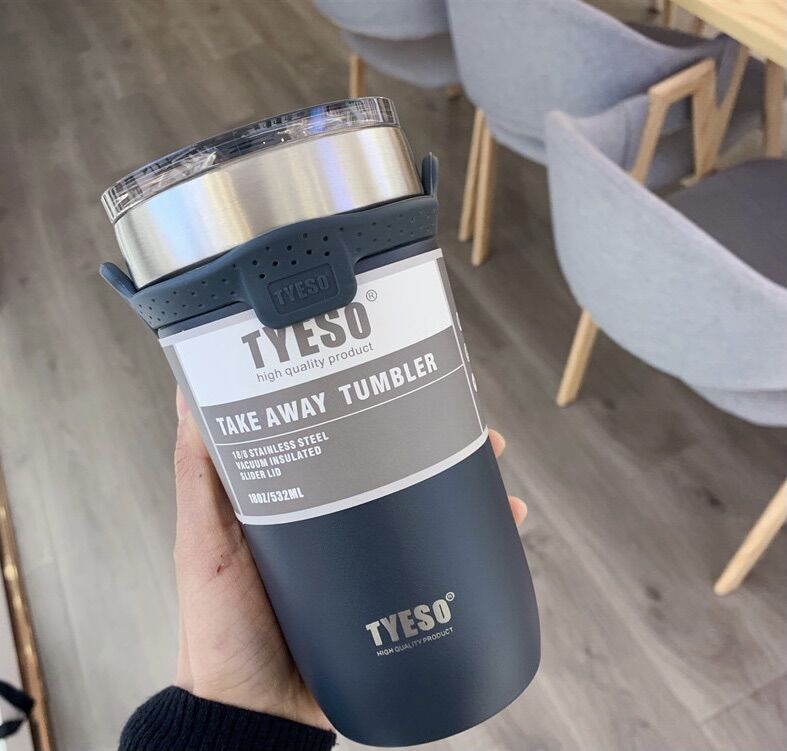 [Chính Hãng]  Ly Giữ Nhiệt Tyeso 550ML- 710ml  + ống Hút