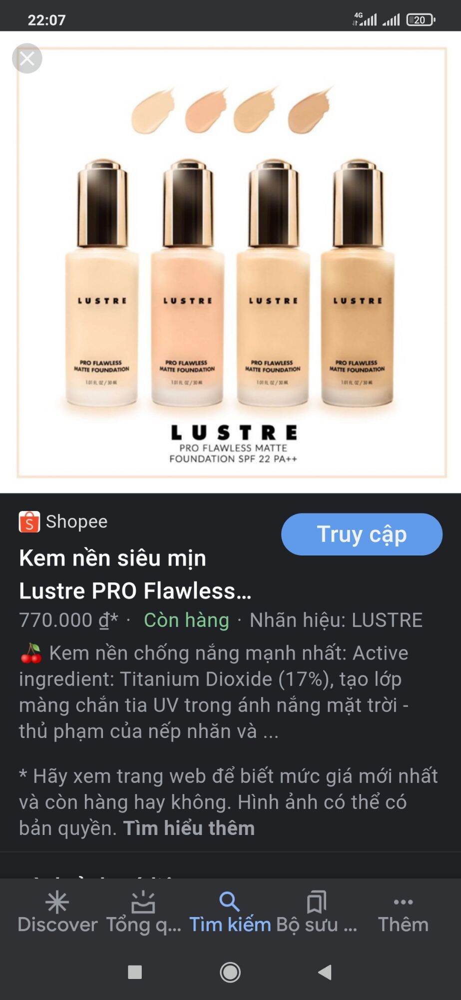 Kem Nền Siêu Mịn Căng Bóng LUSTRE PRO