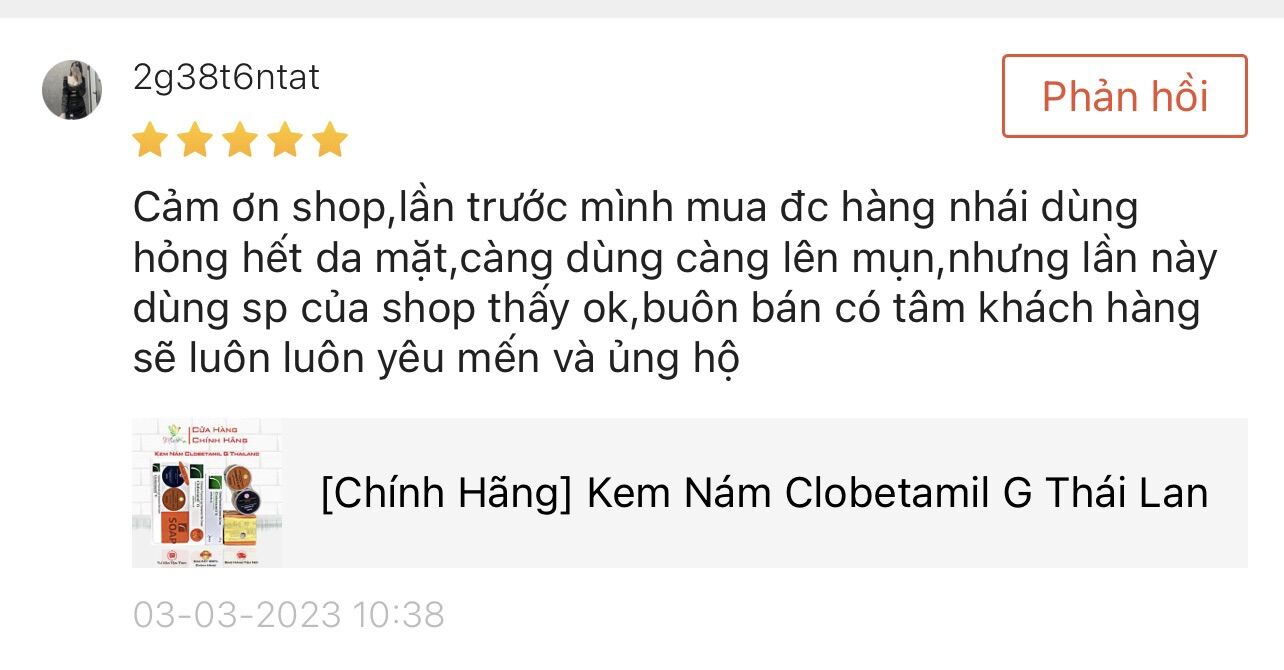 [CHÍNH HÃNG] Kem Nám Clobetamil G Thái Lan
