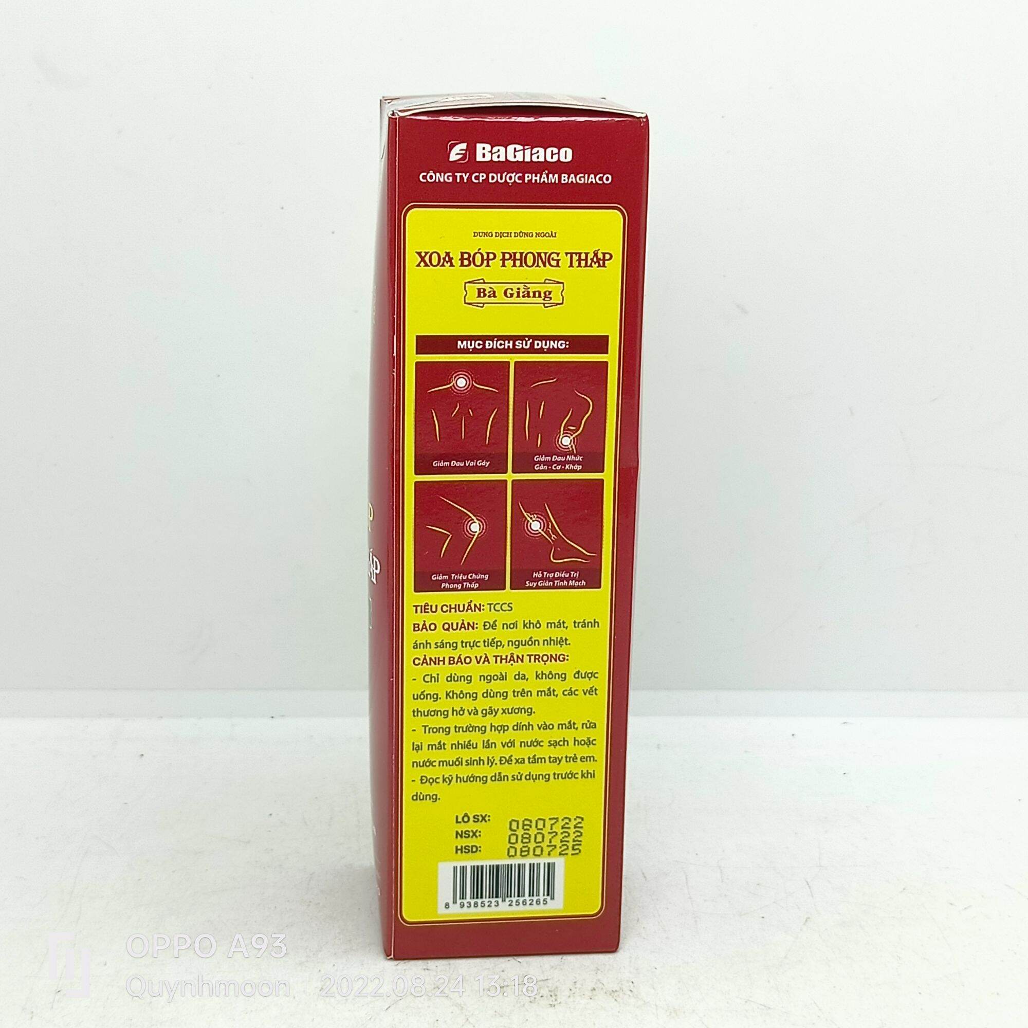 Xịt xoa bóp thảo mộc  Bà Giằng lọ 50ml