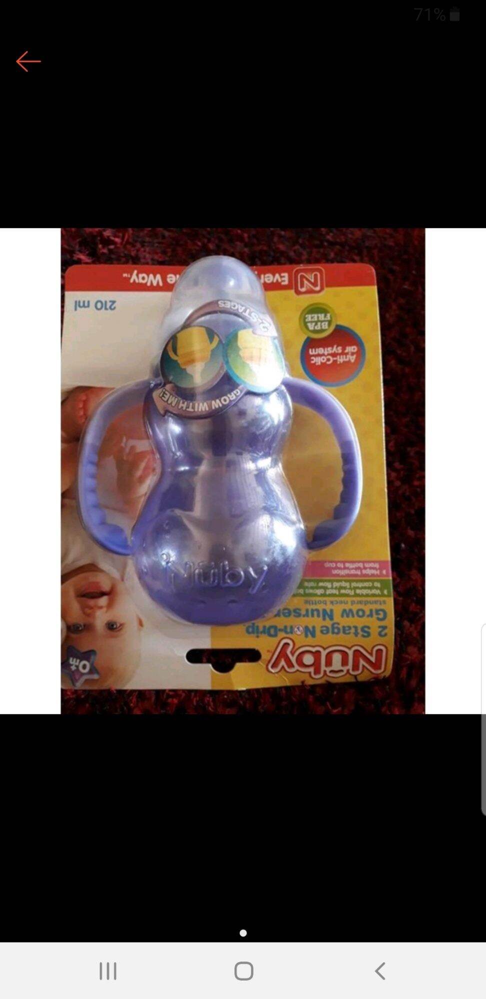 Combo 3 bình sữa nuby 210ml