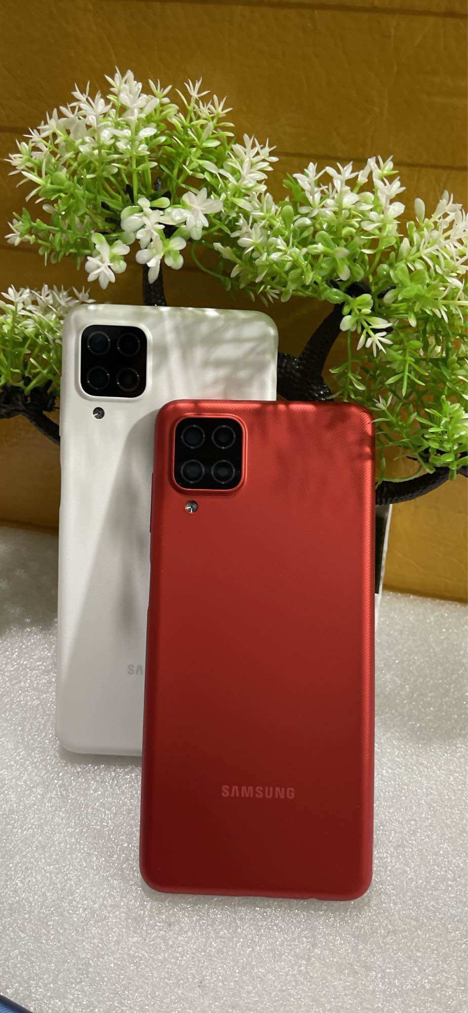 Vỏ Sam Sung A12 zin full kính camera với khay sim