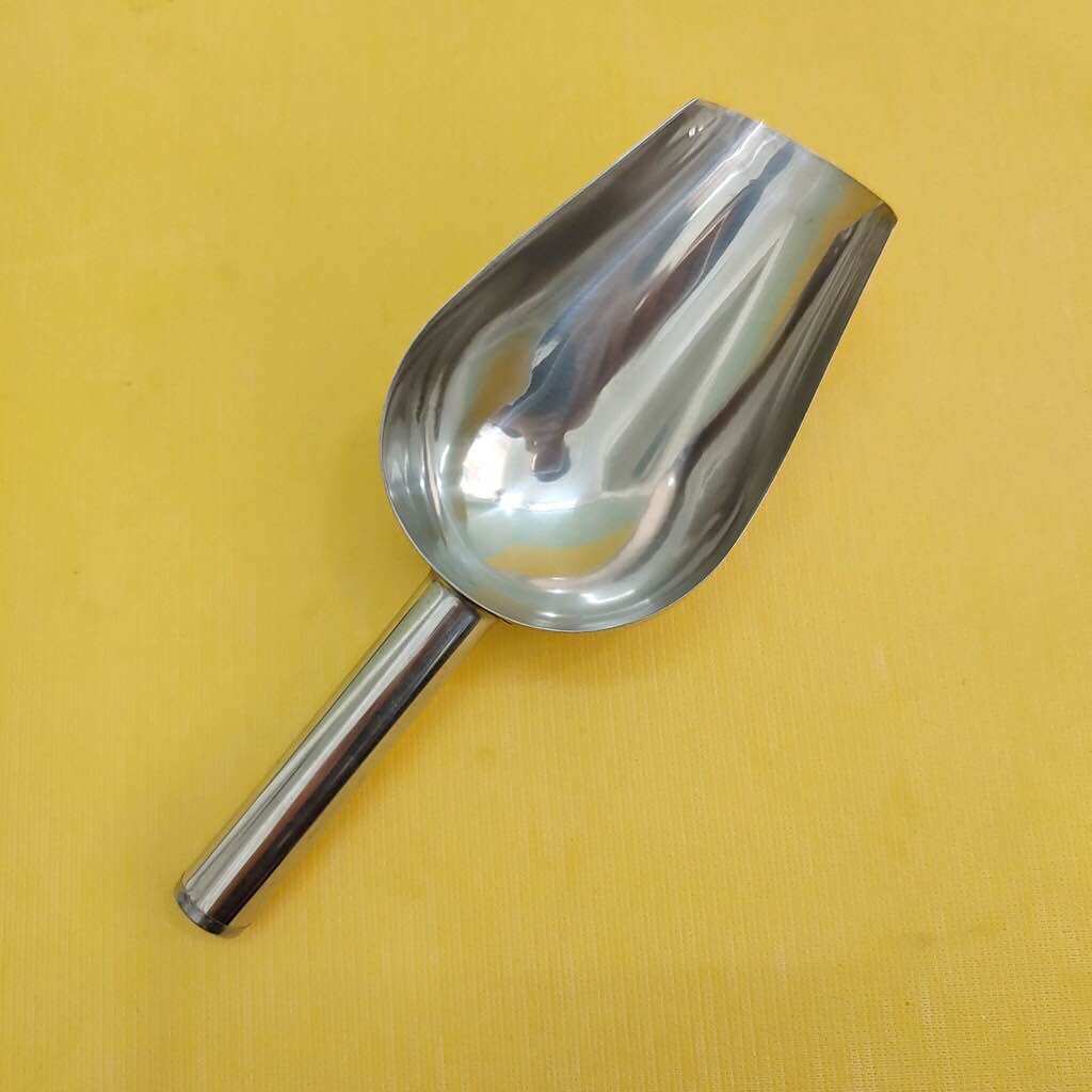 Muôi xúc đá inox size trung 24 x 9,5 x 5cm