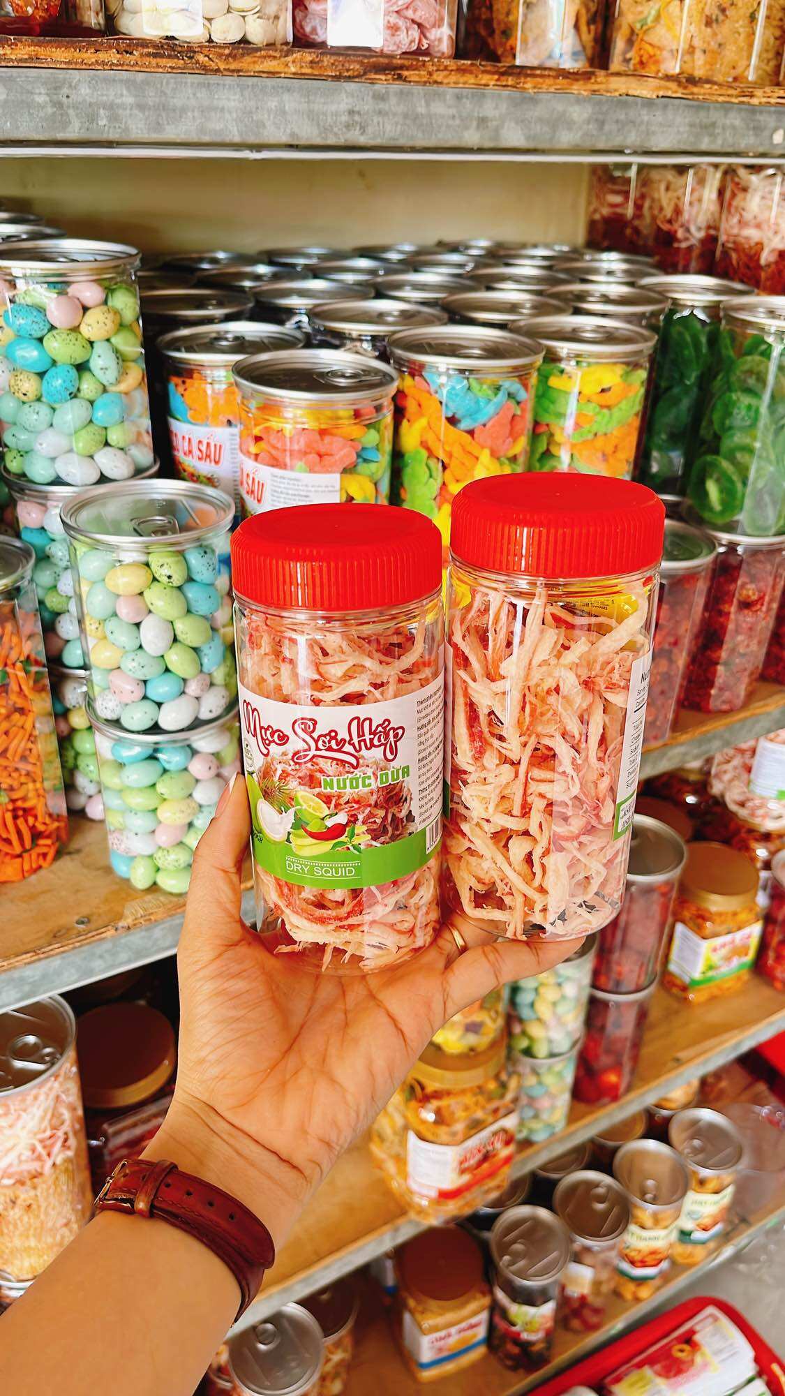 Mực hấp nước dừa hủ 500g