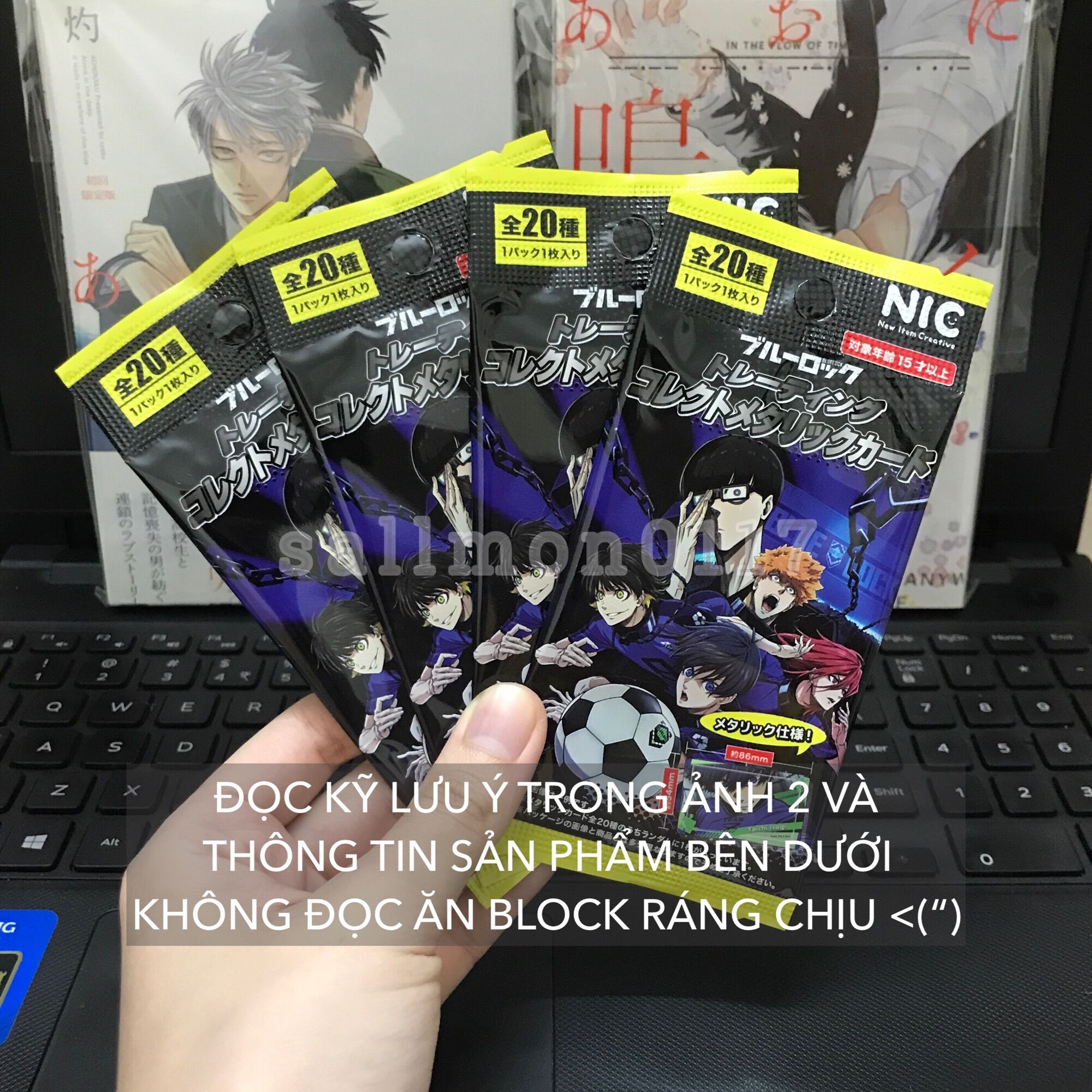 Pack Metal Card Blue Lock gói thẻ nhân phẩm metallic card random NIC BLLK