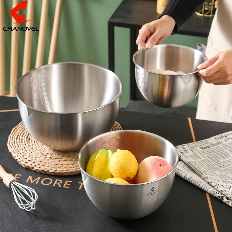 Âu trộn bột, đánh kem inox 304