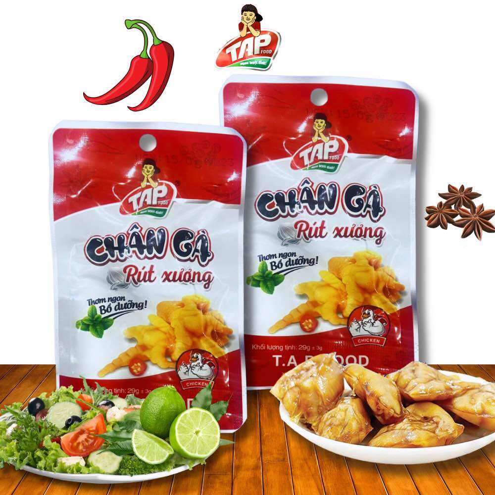 Combo 10 gói chân gà rút xương Tap Food 29gr