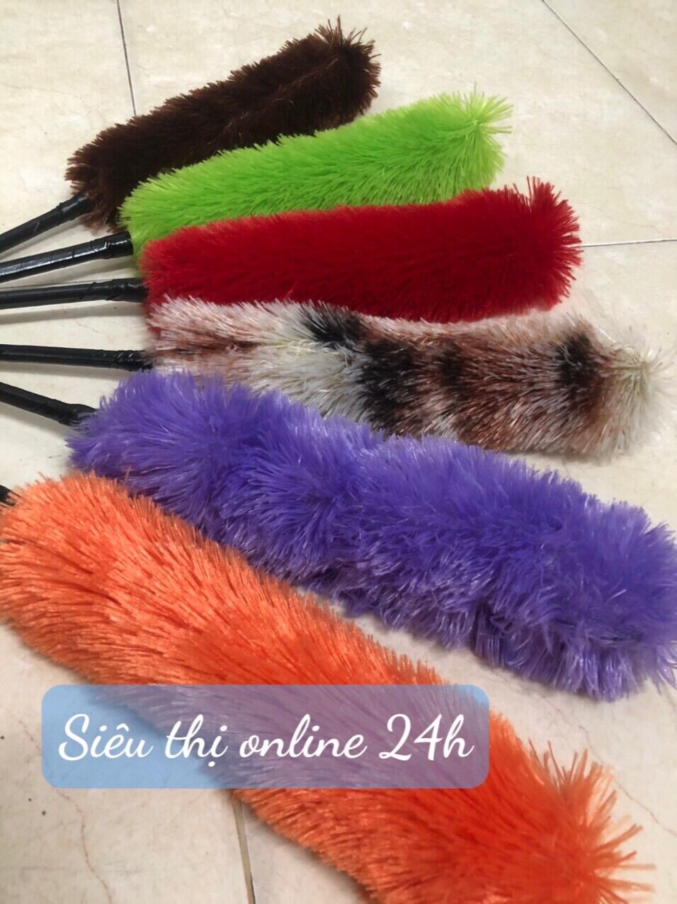 Chổi quét bụi len màu cực mịn giao màu ngẫu nhiên size m