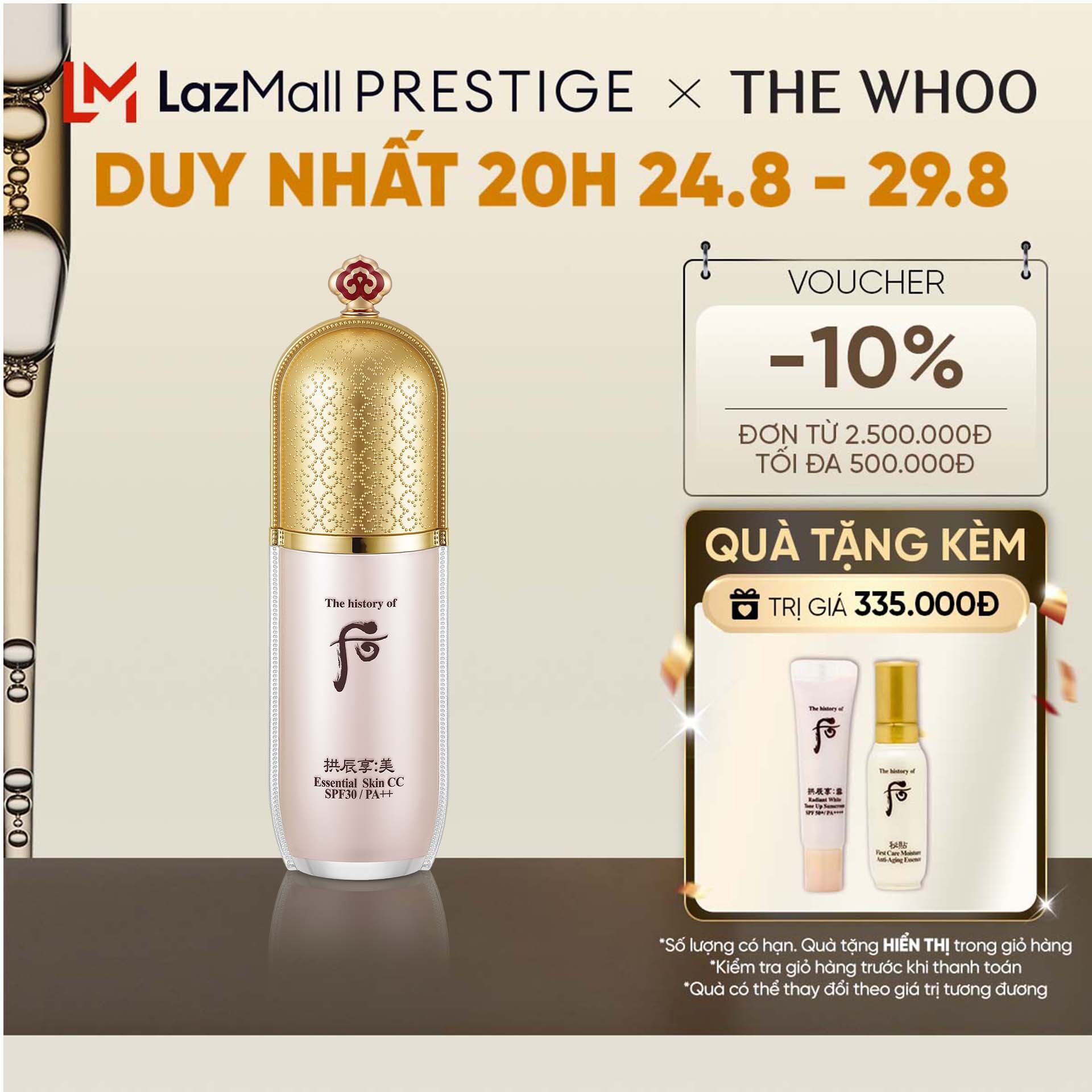 Kem CC trang điểm cao cấp The history of Whoo Gongjinhyang Mi Skin CC SPF30, PA++ 40ml