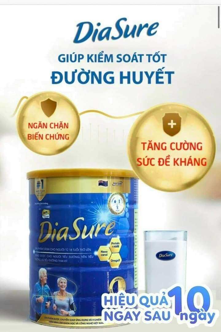 Sữa Diasure 850g dành cho người tiểu đường