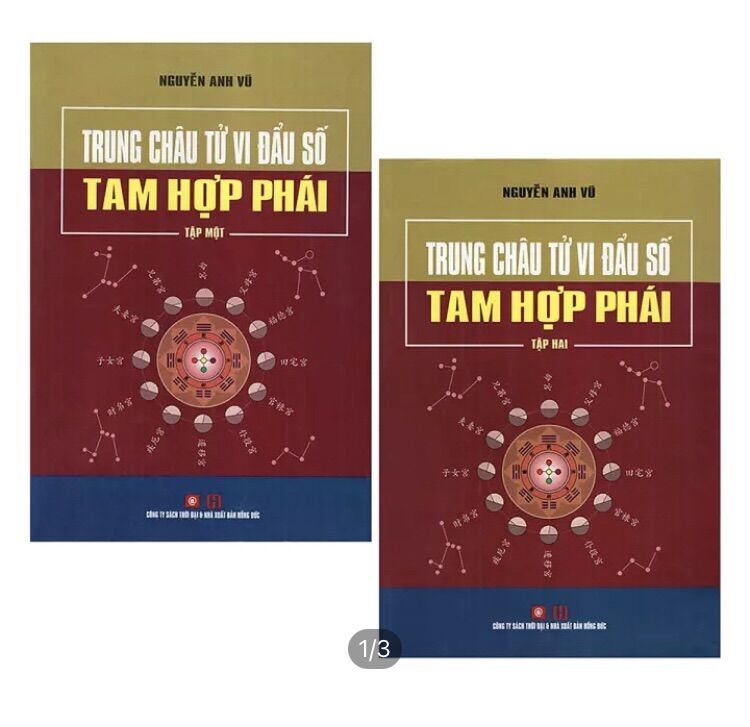 [HCM]Trung Châu Tử Vi Đẩu Số – Tam Hợp Phái (Bộ 2 Cuốn)