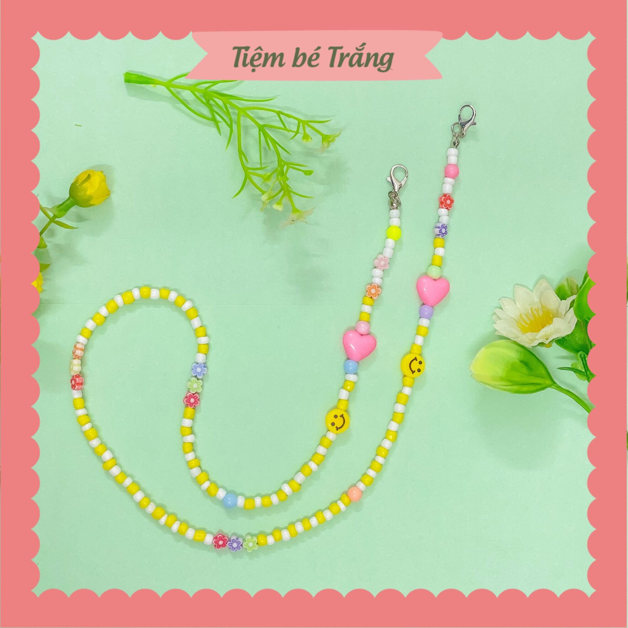 Dây Đeo Khẩu Trang Hạt Cườm - Joy
