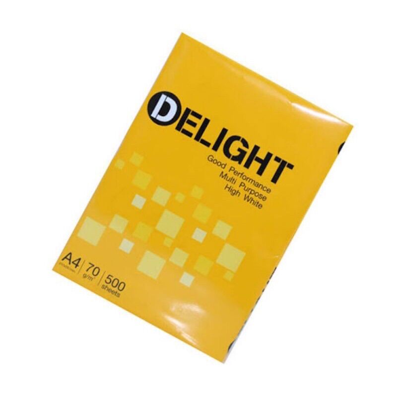 Giấy A4 Delight ThaiLan định lượng 70gsm (đủ 500 tờ/ ram )