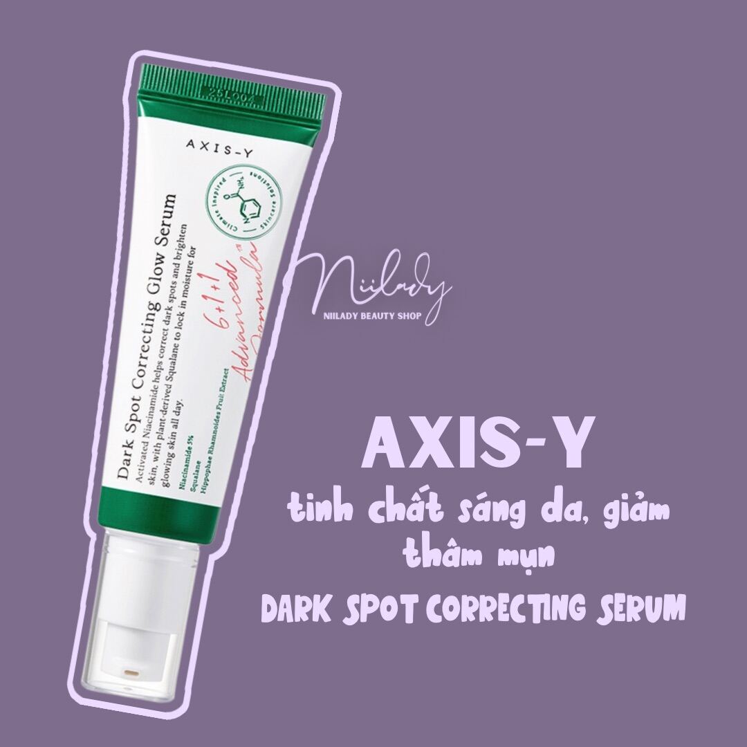 Tinh chất giảm thâm AXIS-Y Dark Spot Correcting Glow Serum 50ml HSD 27 10