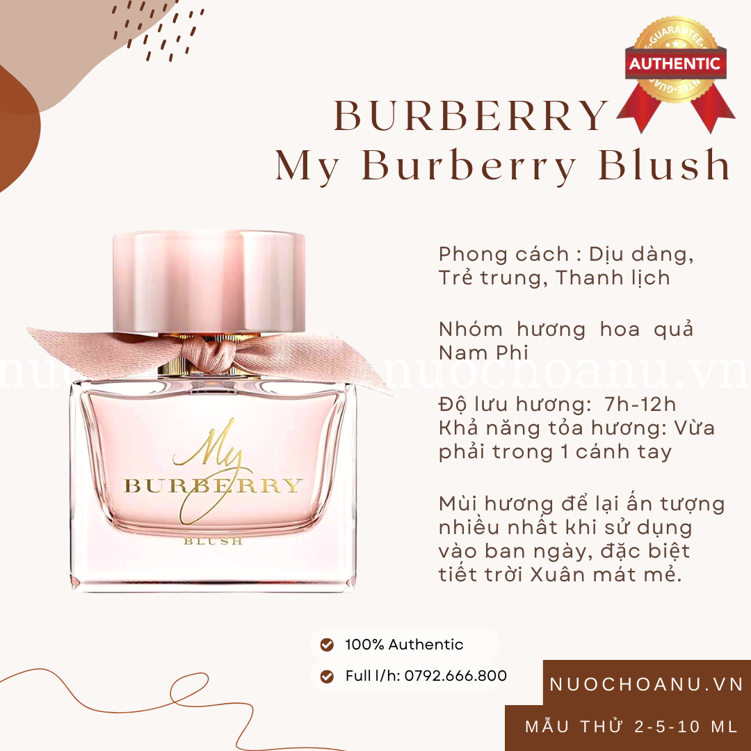 Nước hoa nữ burberry my burberry blush mùi hương hoa quả trẻ trung thanh lịch mẫu thử 2ml 5ml 10ml nuochoanu.vn bb03