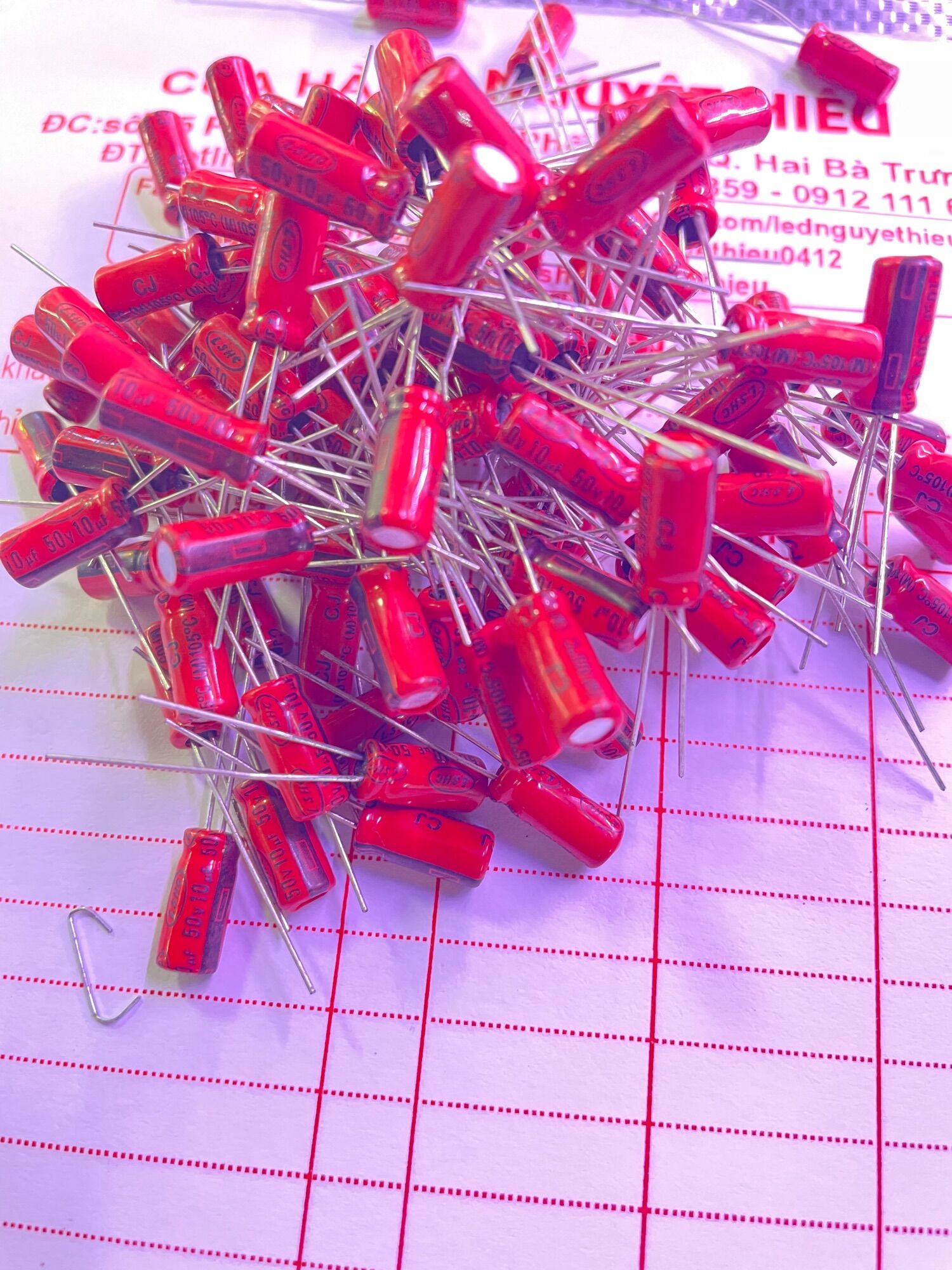 Set 100 tụ 10M 50V