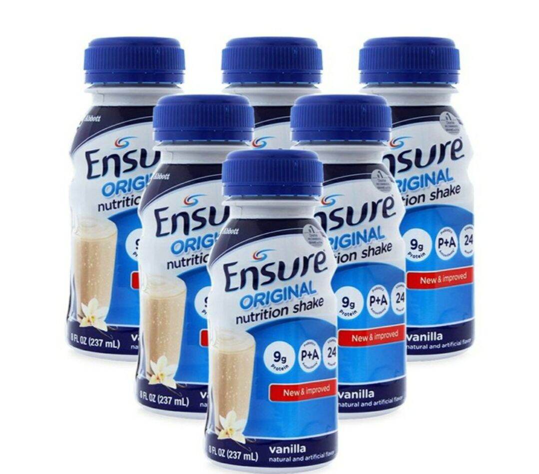 Combo 6 chai sữa ensure nước original hương vani 237ml dtae mơi