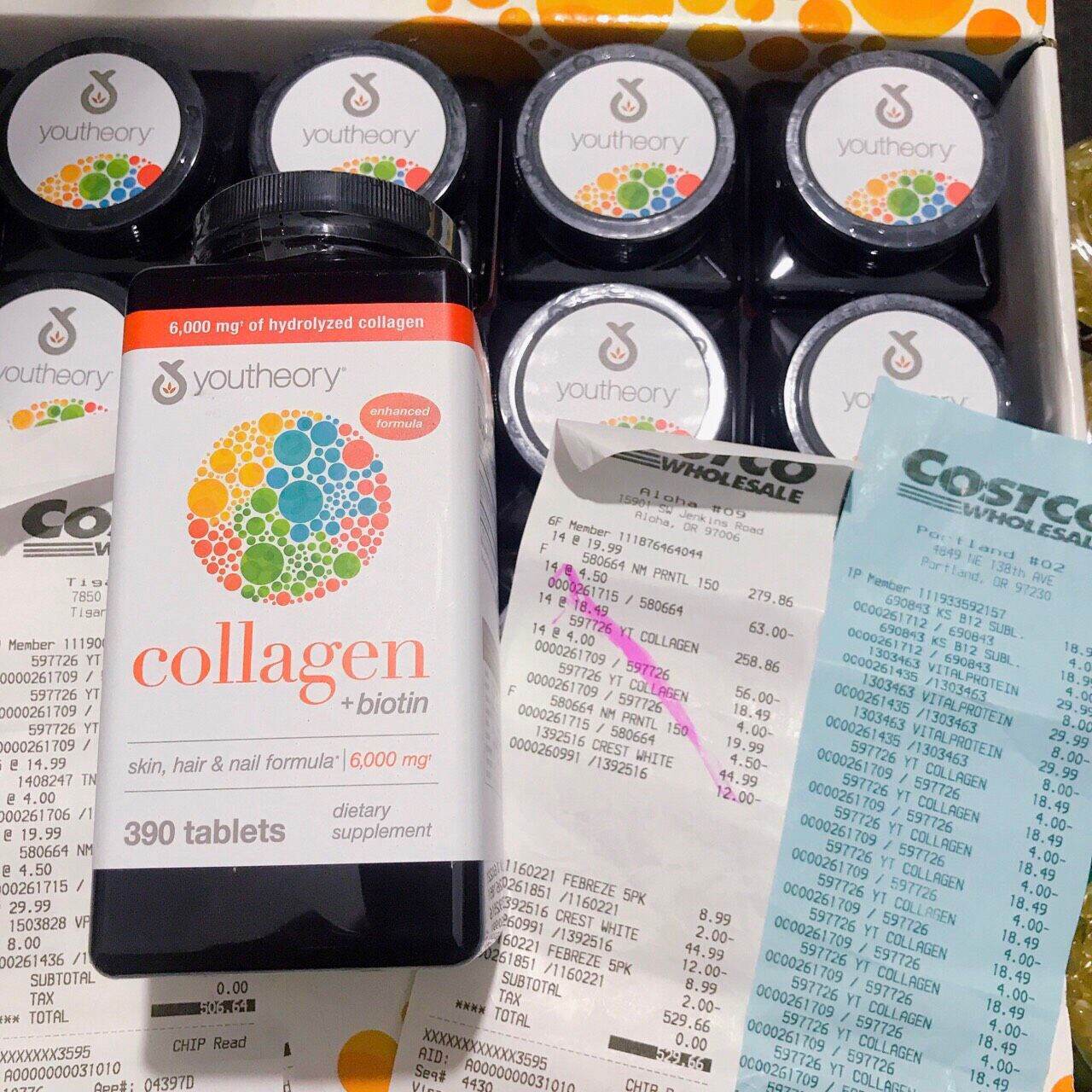 Collagen 390 viên collagen Youtheory Advanced Type 1,2&3 - Collagen +biotin 6000mg