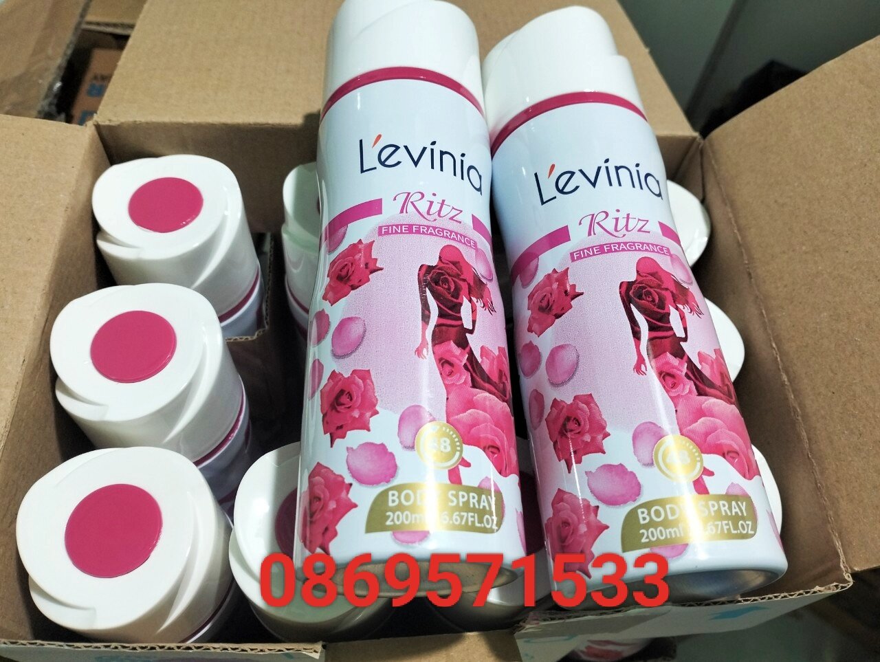 Xịt khử mùi levina hồng L'evinia