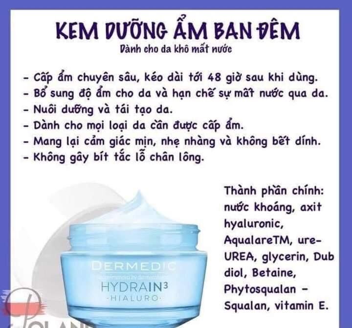 [ Có Bill] Kem Dưỡng Ẩm Dermedic 50ml